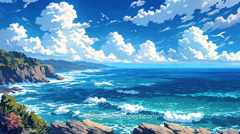 Beautiful Scenery Desktop Wallpaper - Dark Coastal Cliffs #10