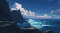 Beautiful Scenery Desktop Wallpaper - Dark Coastal Cliffs #11