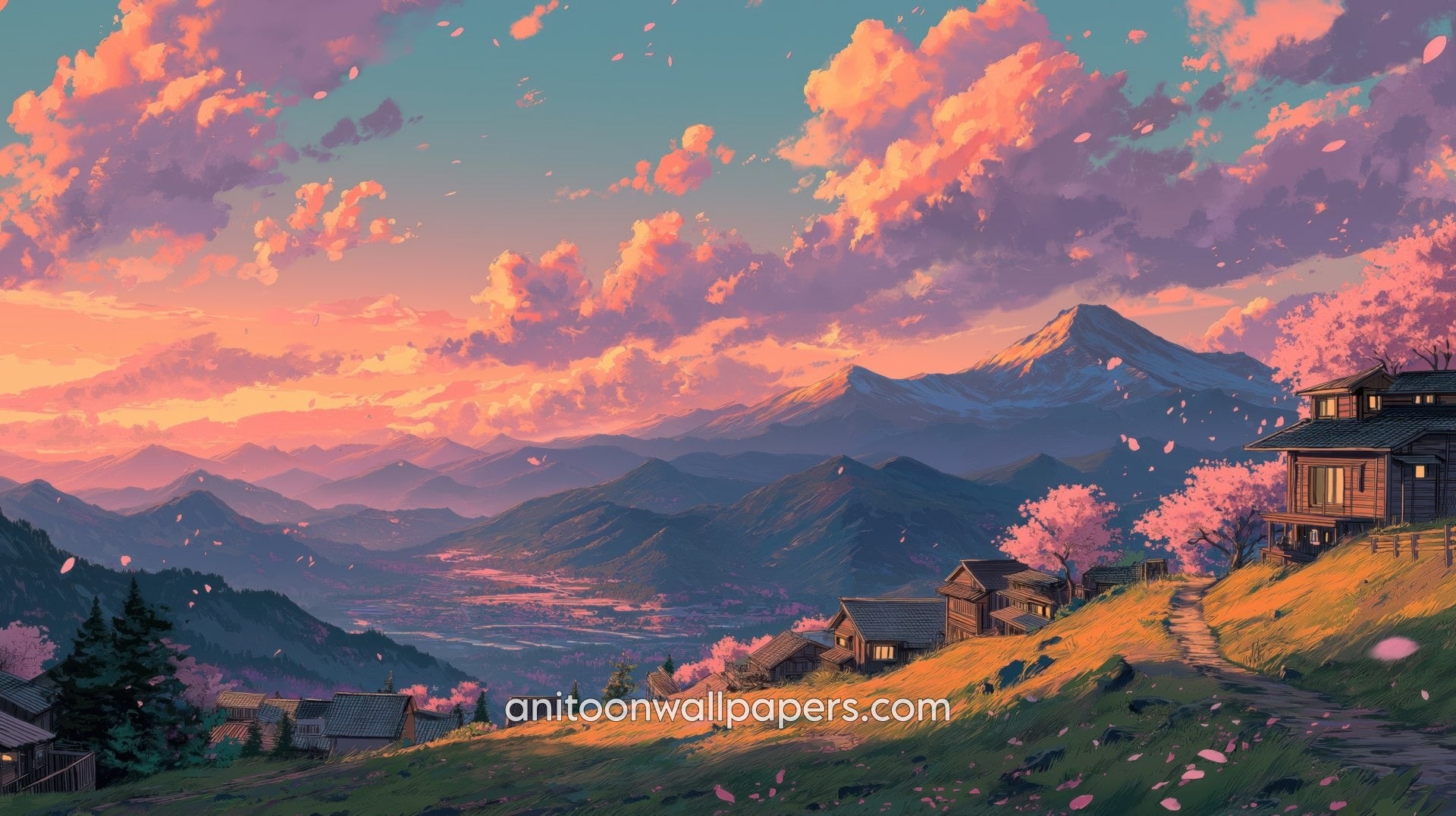 Beautiful Scenery Desktop Wallpaper - Cherry Blossom Tunnel #34