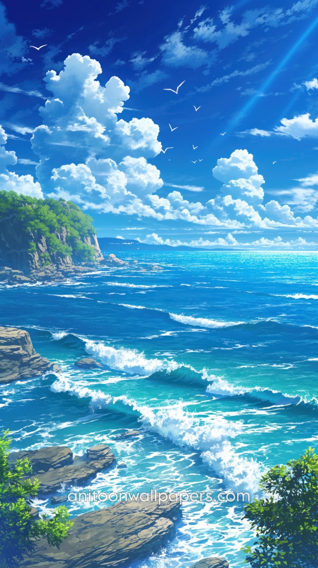 Beautiful Scenery Phone Wallpaper - Coastal Cliffs #01