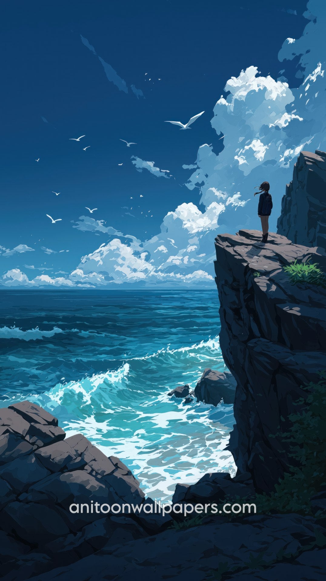 Beautiful Scenery Phone Wallpaper - Coastal Vista #02